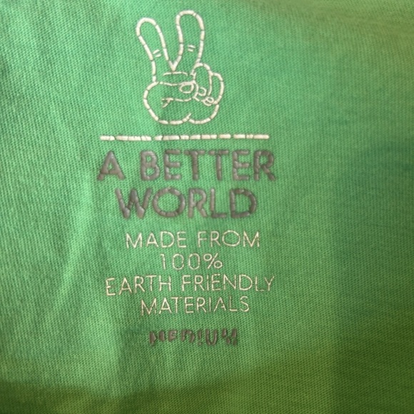 ✌️Dutch Bros Vintage “A Better World” Light Green MEDIUM Tee - Picture 3 of 6